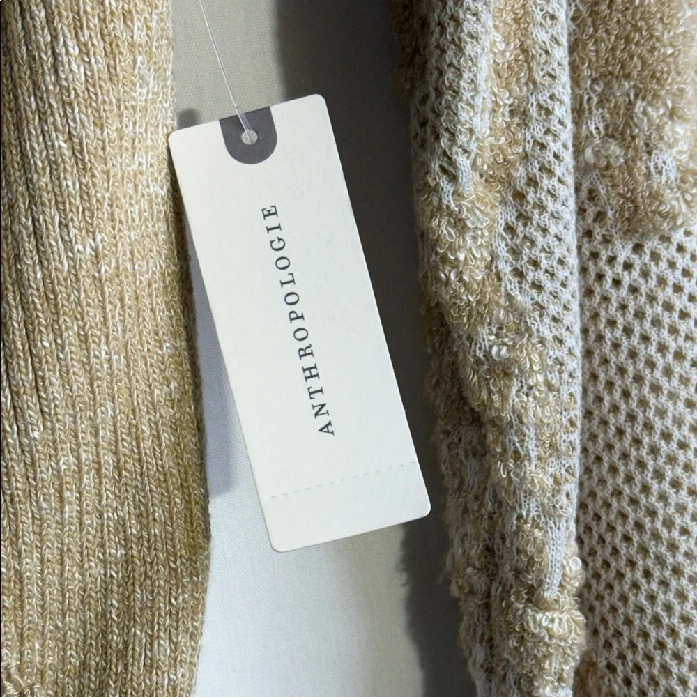 Anthropologie Beige and Cream Lace Knit Sweater - Picture 5 of 15